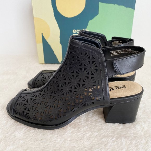 earth shoes Women's Murano Mist, Black Leather, Size 8 - Picture 2 of 10